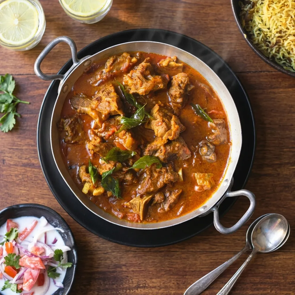 MT Special Goat Curry from Muscle Tribe, high-protein Indian meal prep in Winnipeg